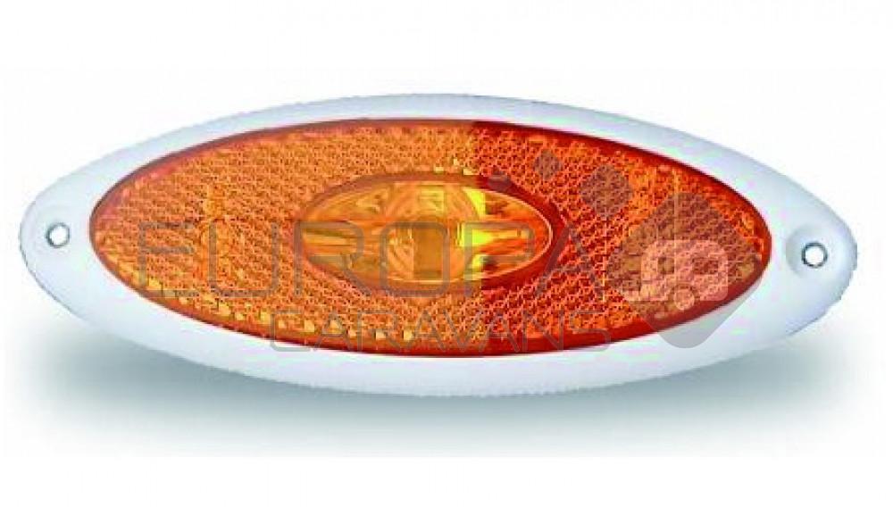 Jokon Zijmarkering LED SMLR2010 Ovaal Opbouw Oranje-Wit Frame