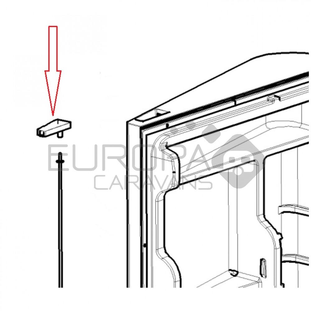 Dometic Knop deurvergrendeling linker RMS8550 serie