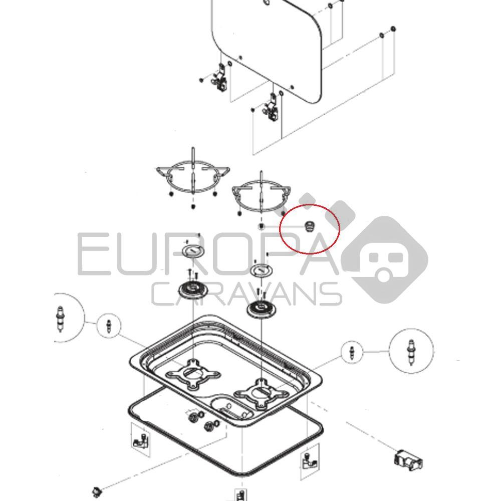 Dometic Retainer Stopper Black (16pc)