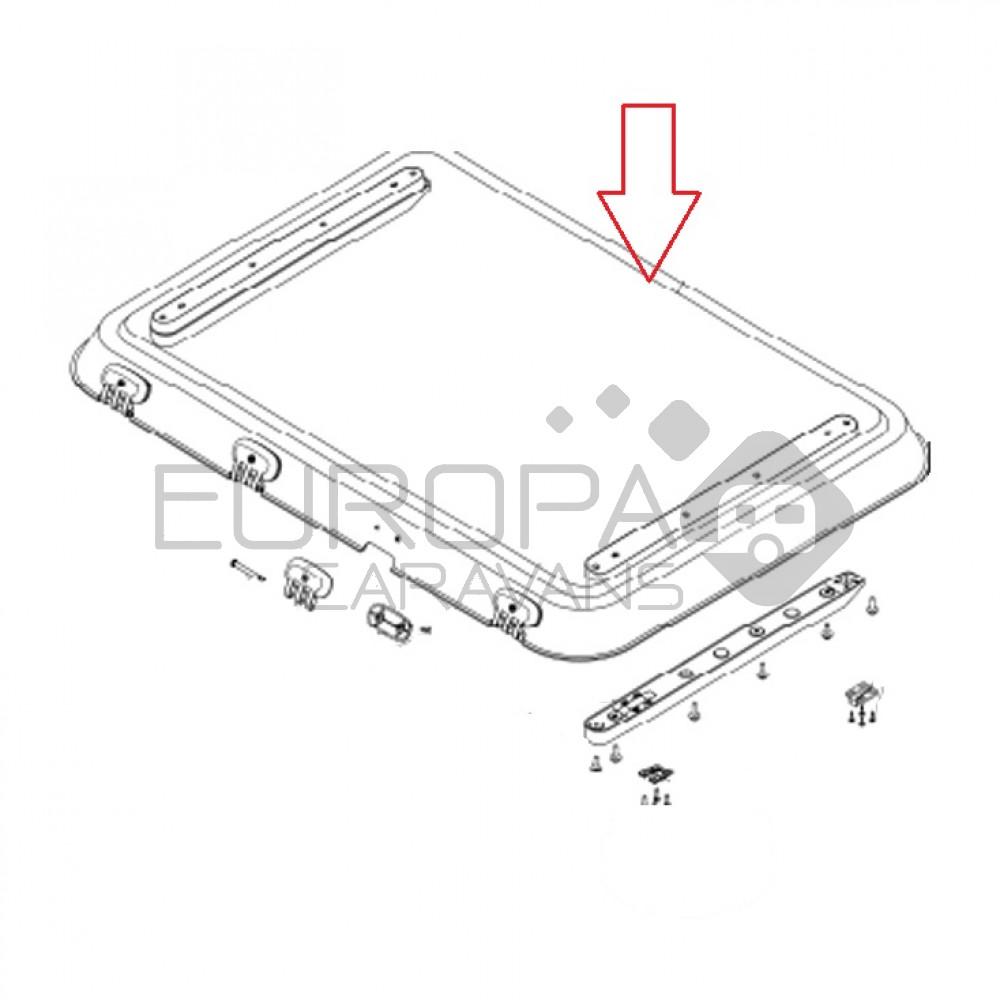 Dometic Heki 3/ 4 Glas zonder aanbouwdelen