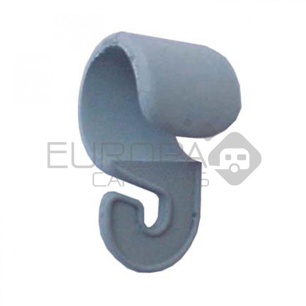 Campking tentclip met haak kunstst 19 mm 250 st