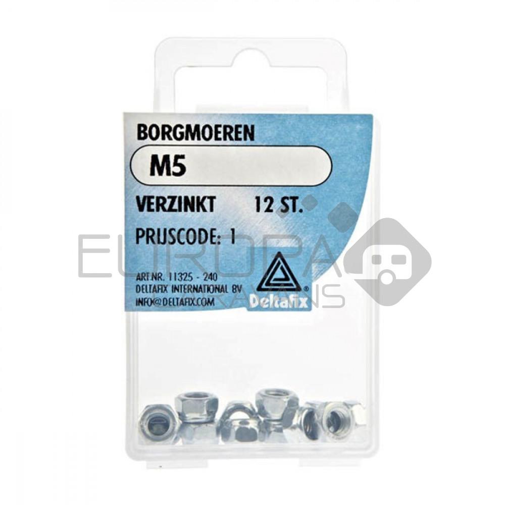 Deltafix Borgmoer Zeskant Verzinkt M5 12st