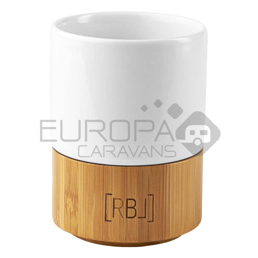 RBL Koffiemok 200ml Bamboe/Wit