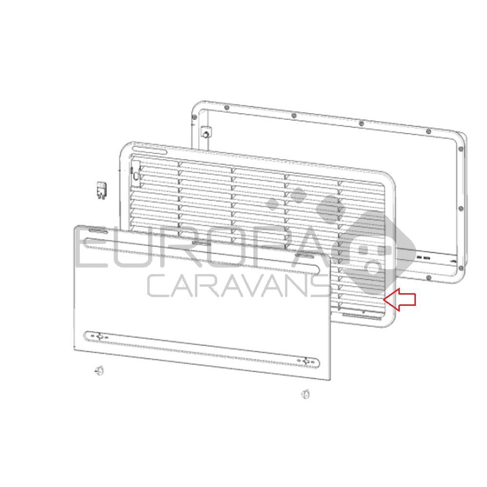 Dometic Rooster Wit 277x518mm LS300