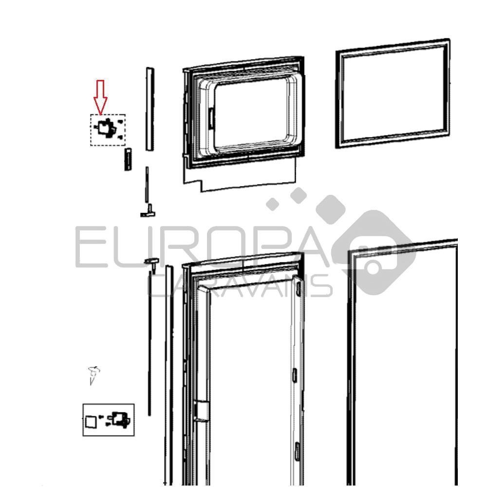Dometic RMD8505 Koelkast sluiting
