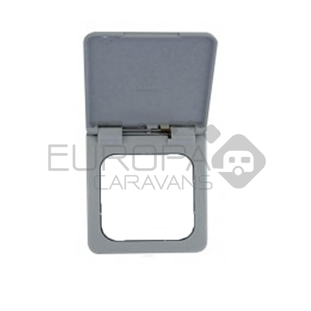 Presto Contactdoos Cover met Klepje S-10.000 Grijs