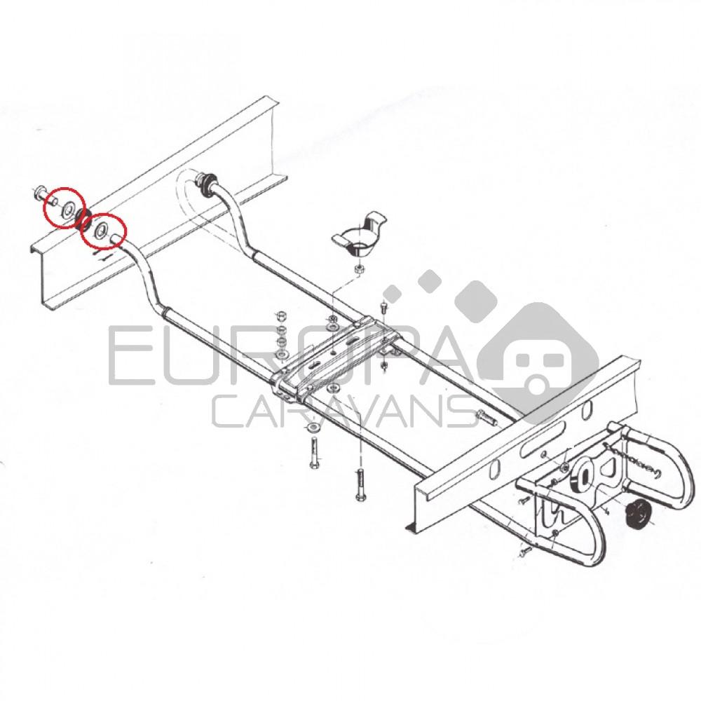 AL-KO Reservewielbeugel EH1 Sluitring A21