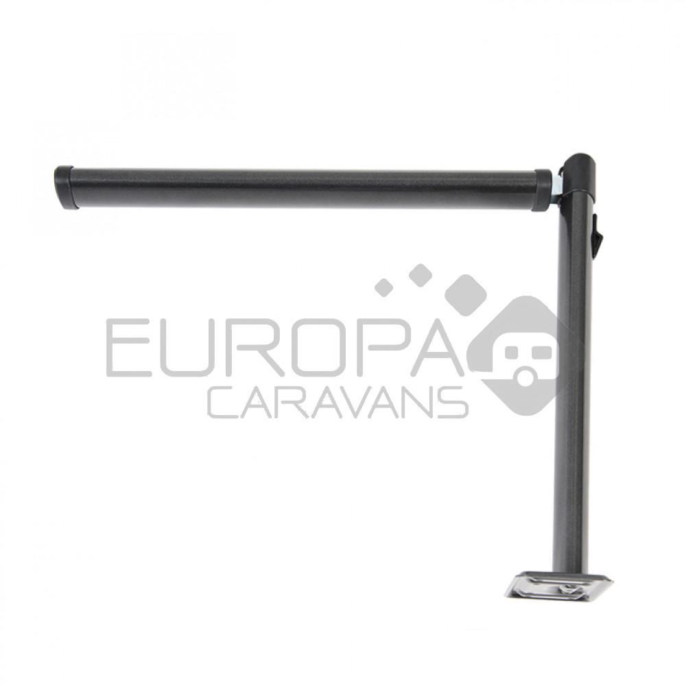 Klaptafelpoot Antraciet Middenknik