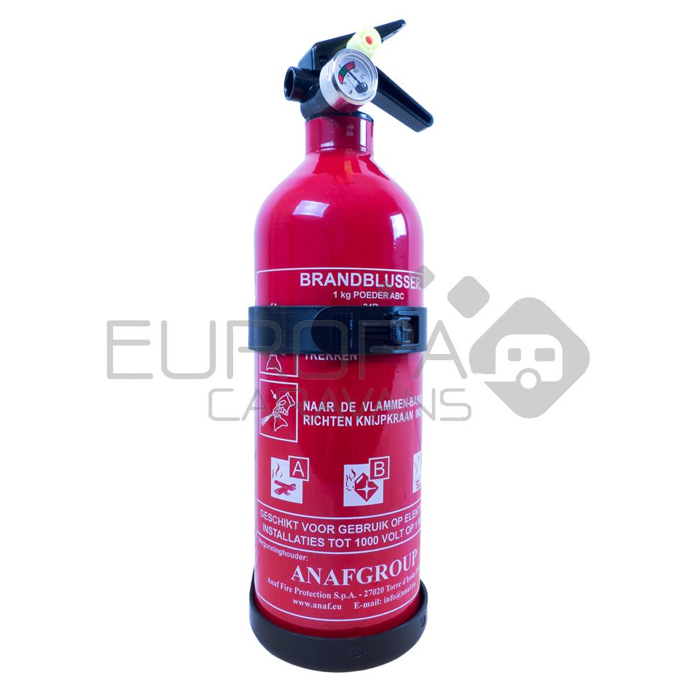 Brandblusser 1 kg met manometer met Belgie keur