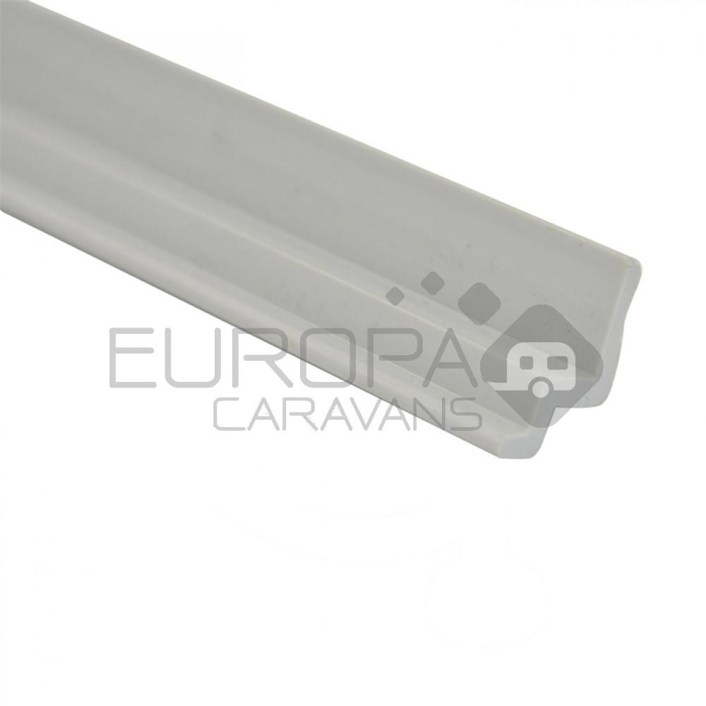 Tafelbladrail Kunststof Grijs 600mm