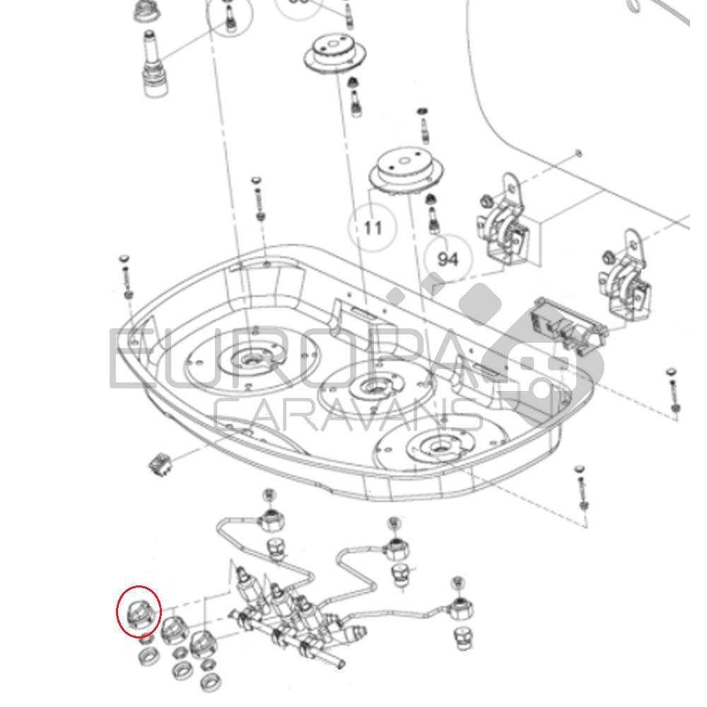 Dometic Draaiknop Kookplaat