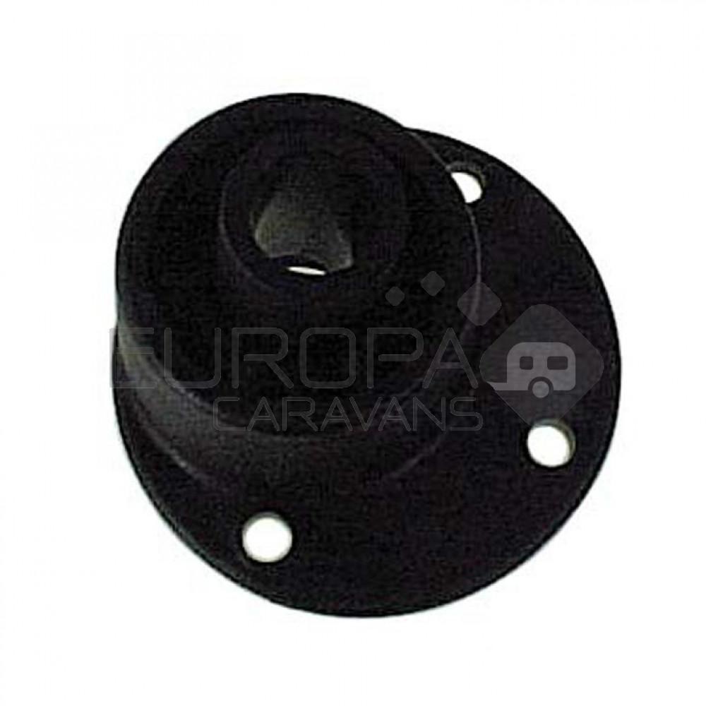 Campking scharniervoet 25 mm kunststof