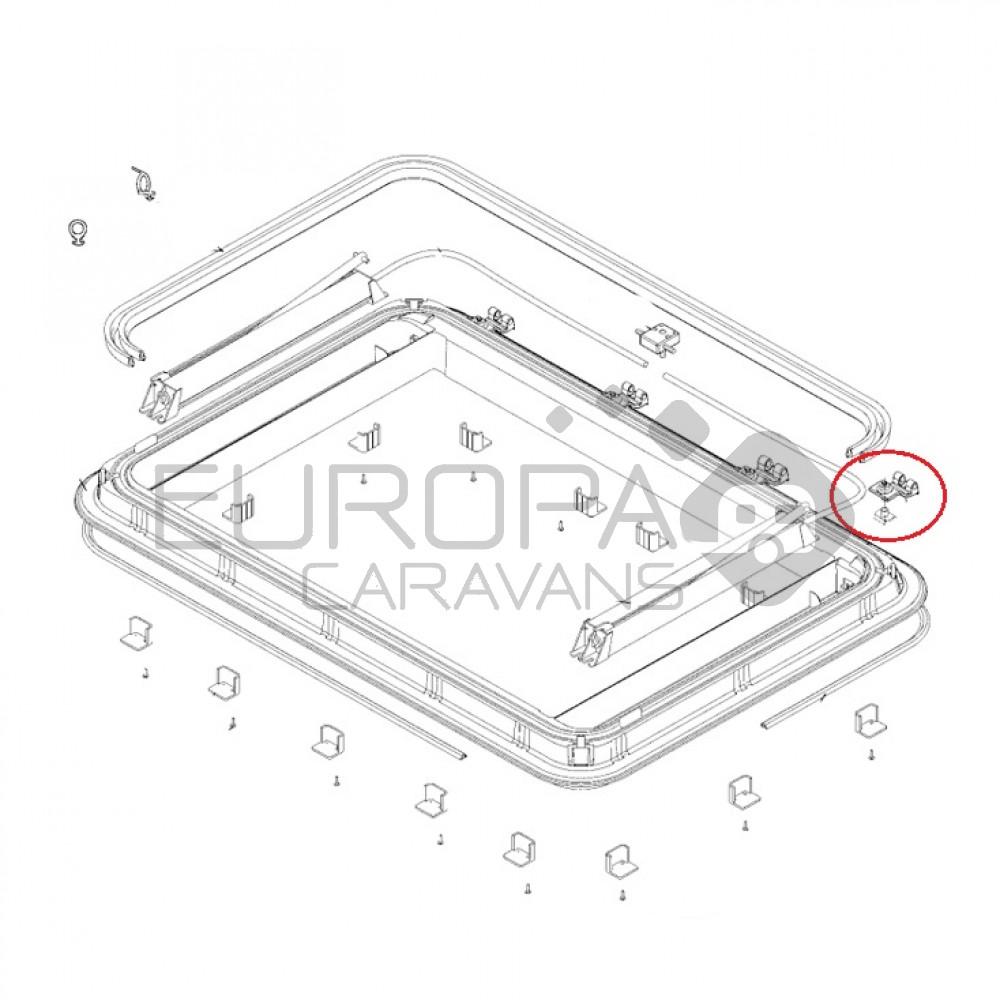 Dometic Heki 3 Scharniervergrendeling
