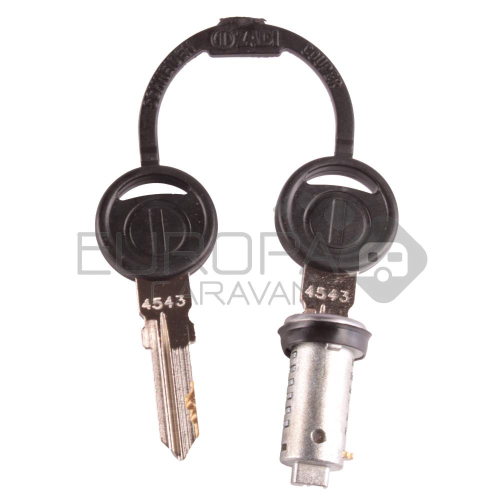 Zadi Slot + 2 Sleutels voor Waterdop Blauw