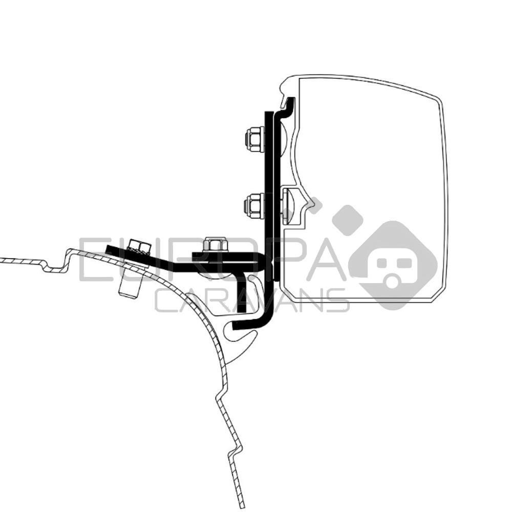 Thule VW T5/T6 Minivan Multi Rail SWB Adapter 3200