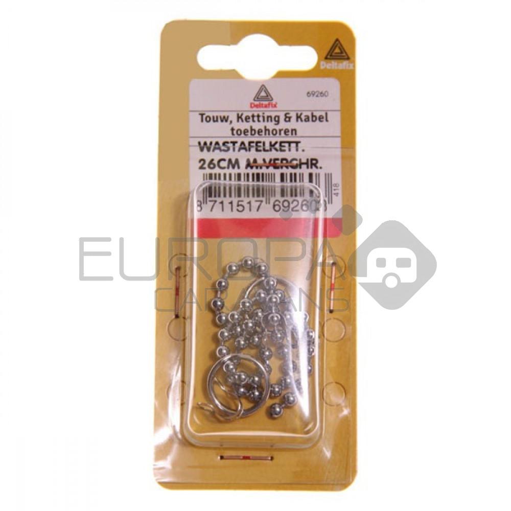 Deltafix Wasttafelketting verchroomd 26cm 1st