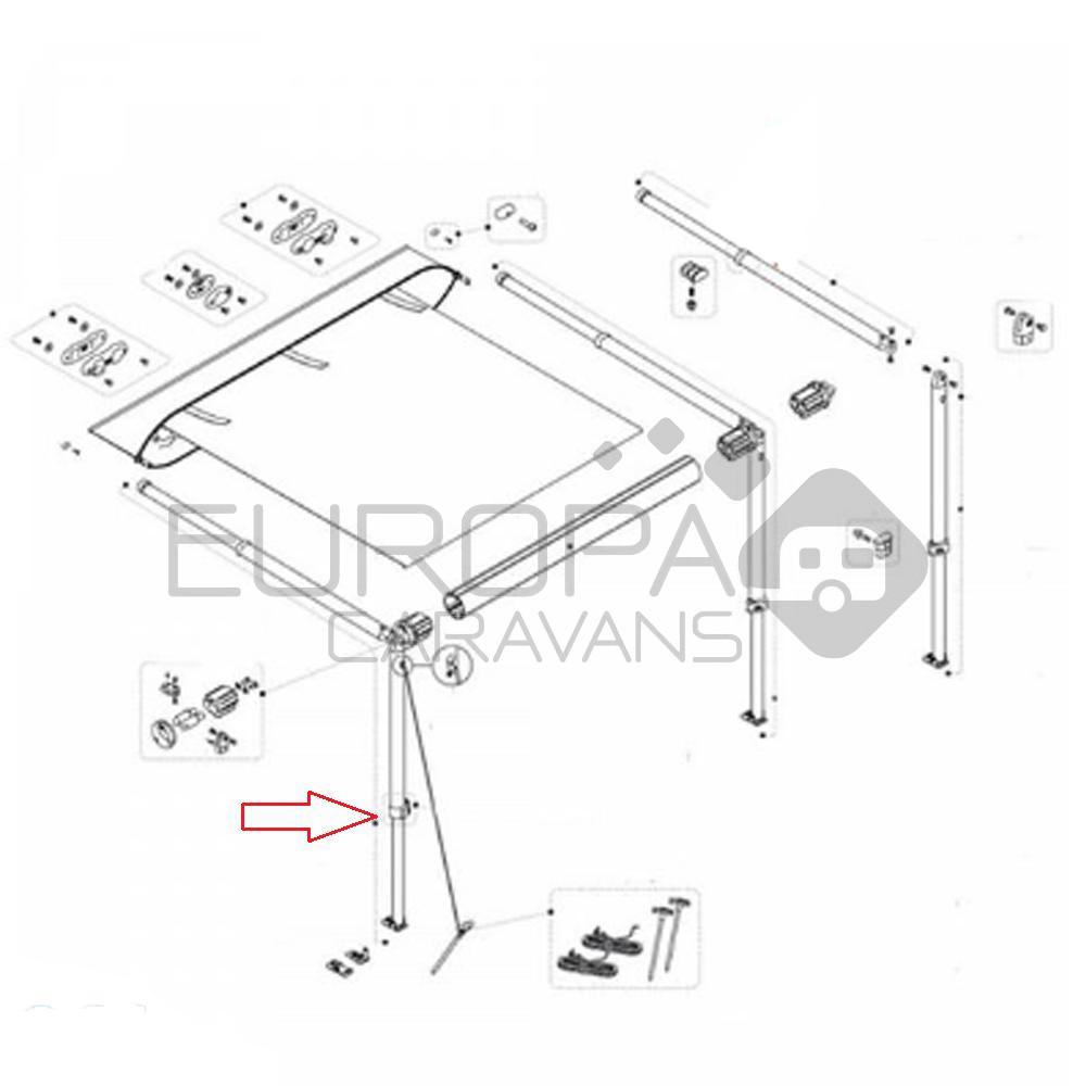 Fiamma Staander CaravanStore XL Links 350-550