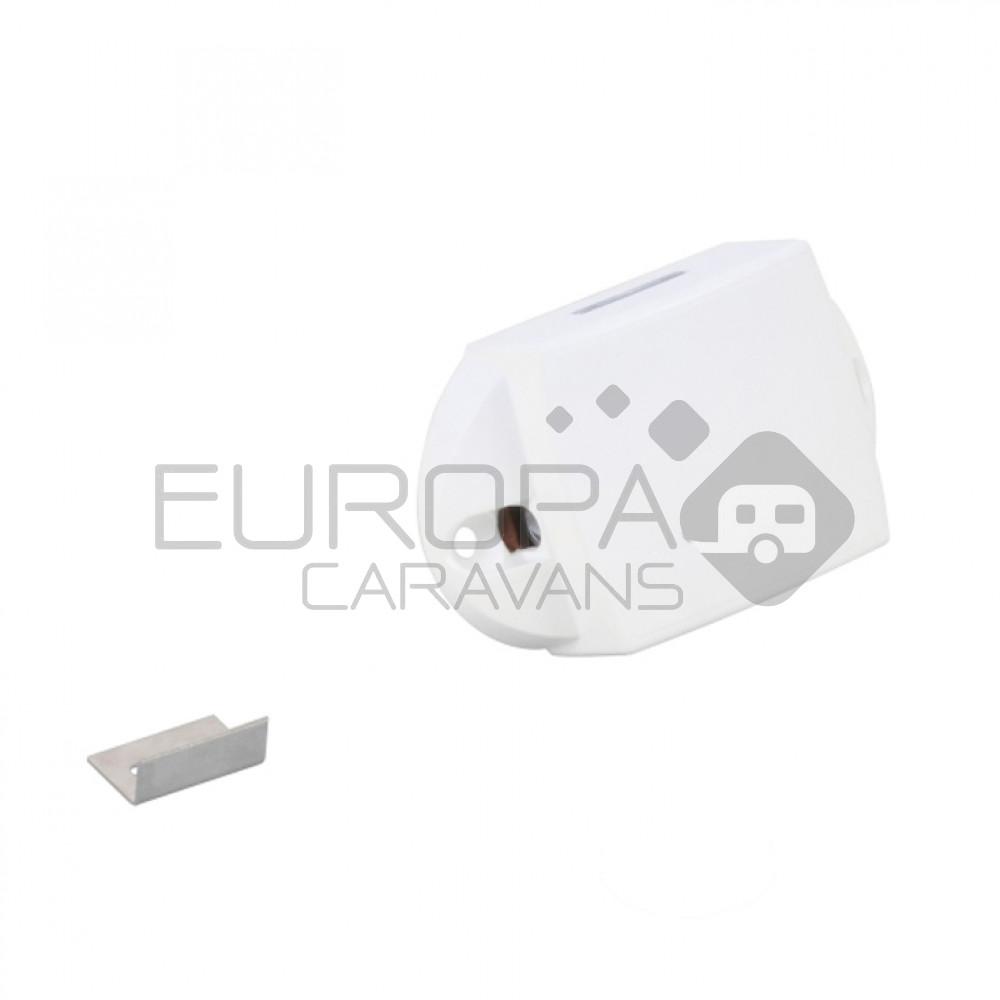 Drukknopslot Spanjolet Eenzijdig Bedienbaar Wit