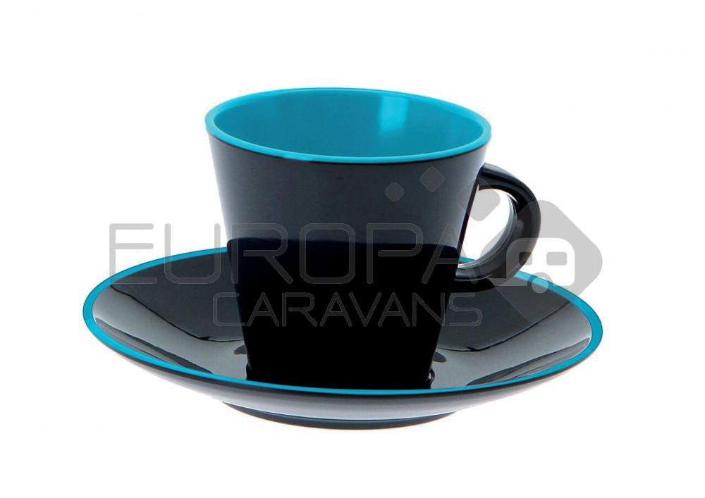 Gimex Grey Line Türkis Espresso Set 2st-4delig