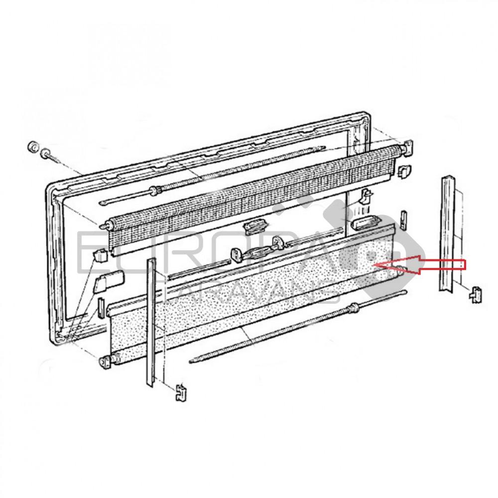 Dometic S3/S4 Verduisteringsrollo Grijs 50x60