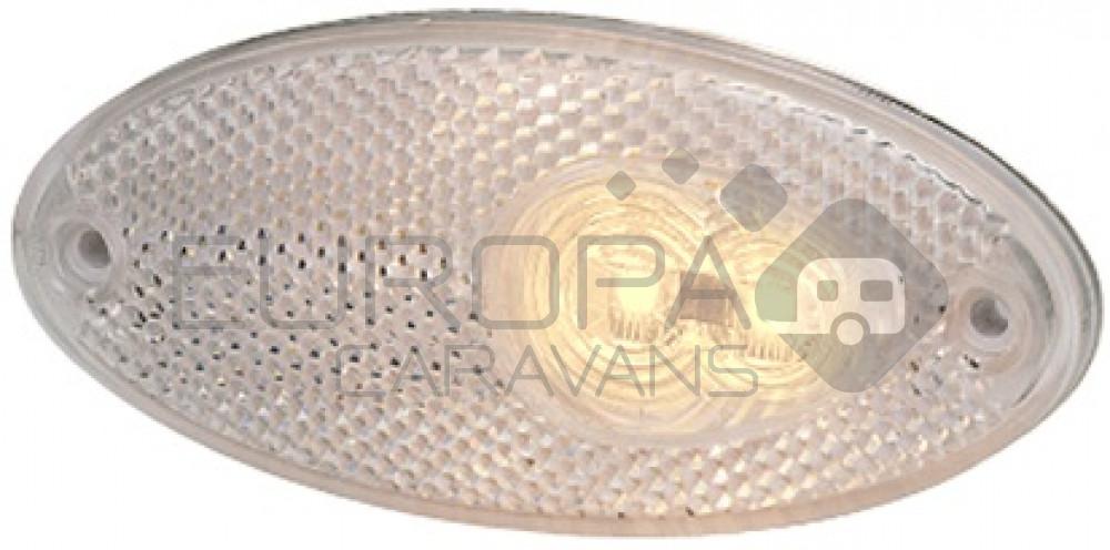 Hella Breedtelicht LED met Reflector Ovaal Opbouw Wit