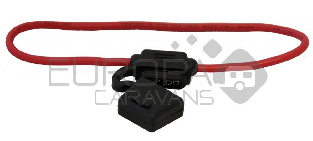 Steekzekeringhouder met kabel 3mm²