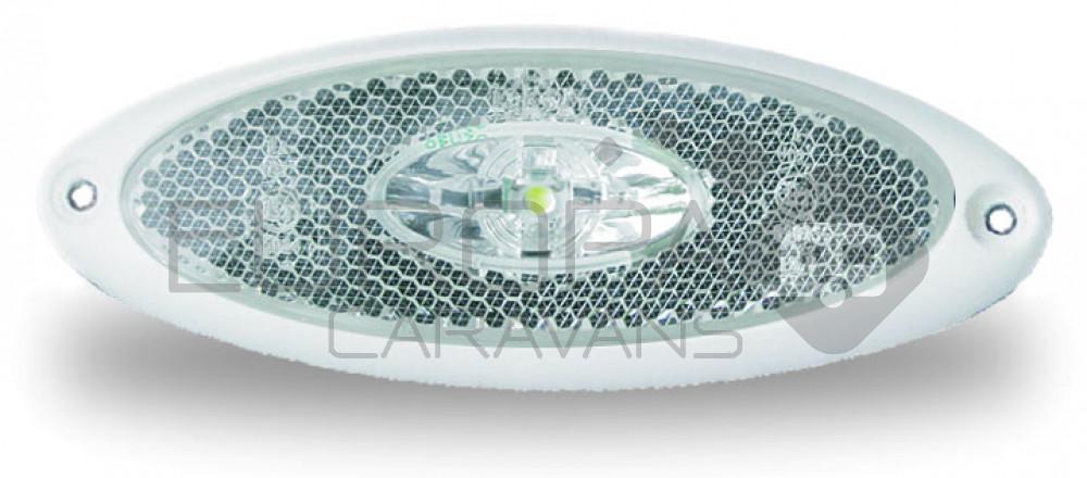 Jokon Breedtelicht LED PLR2010 met Reflector Ovaal Opbouw Wit Wit Frame