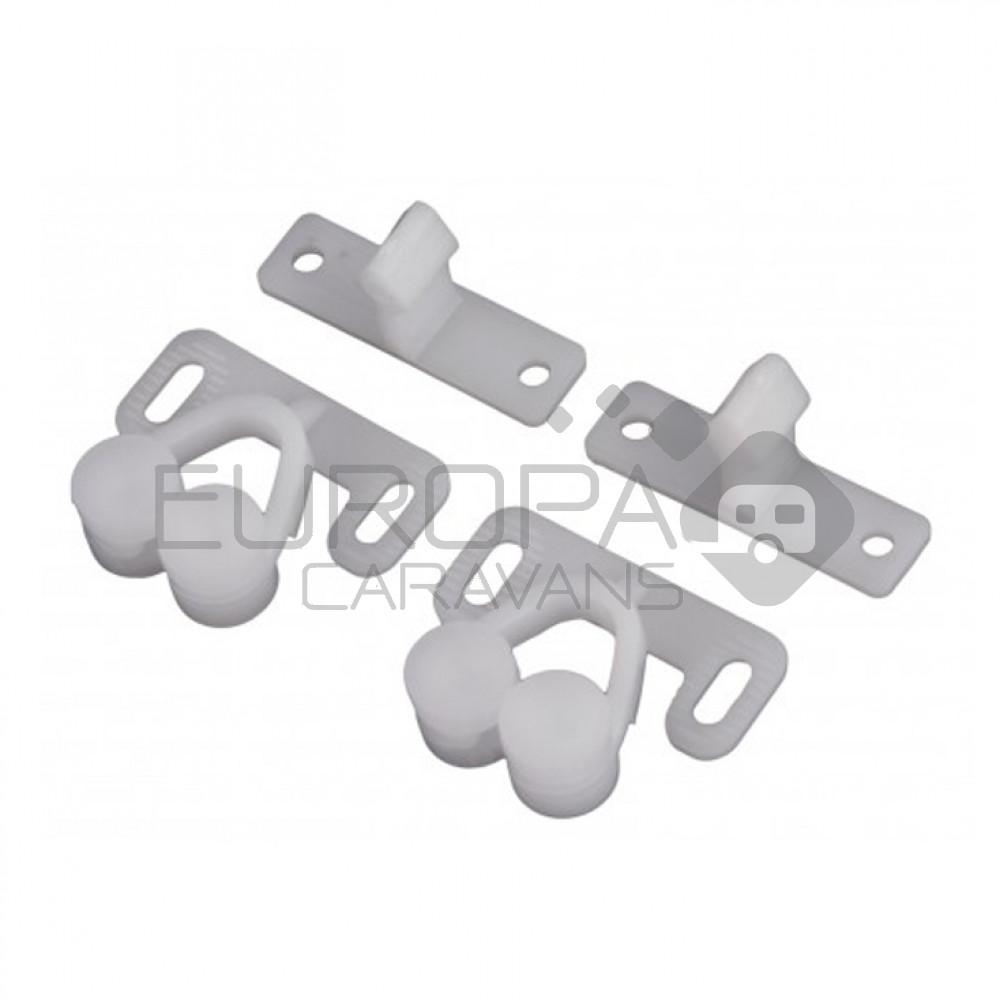 Dubbele snapper kunststof à 2 st.