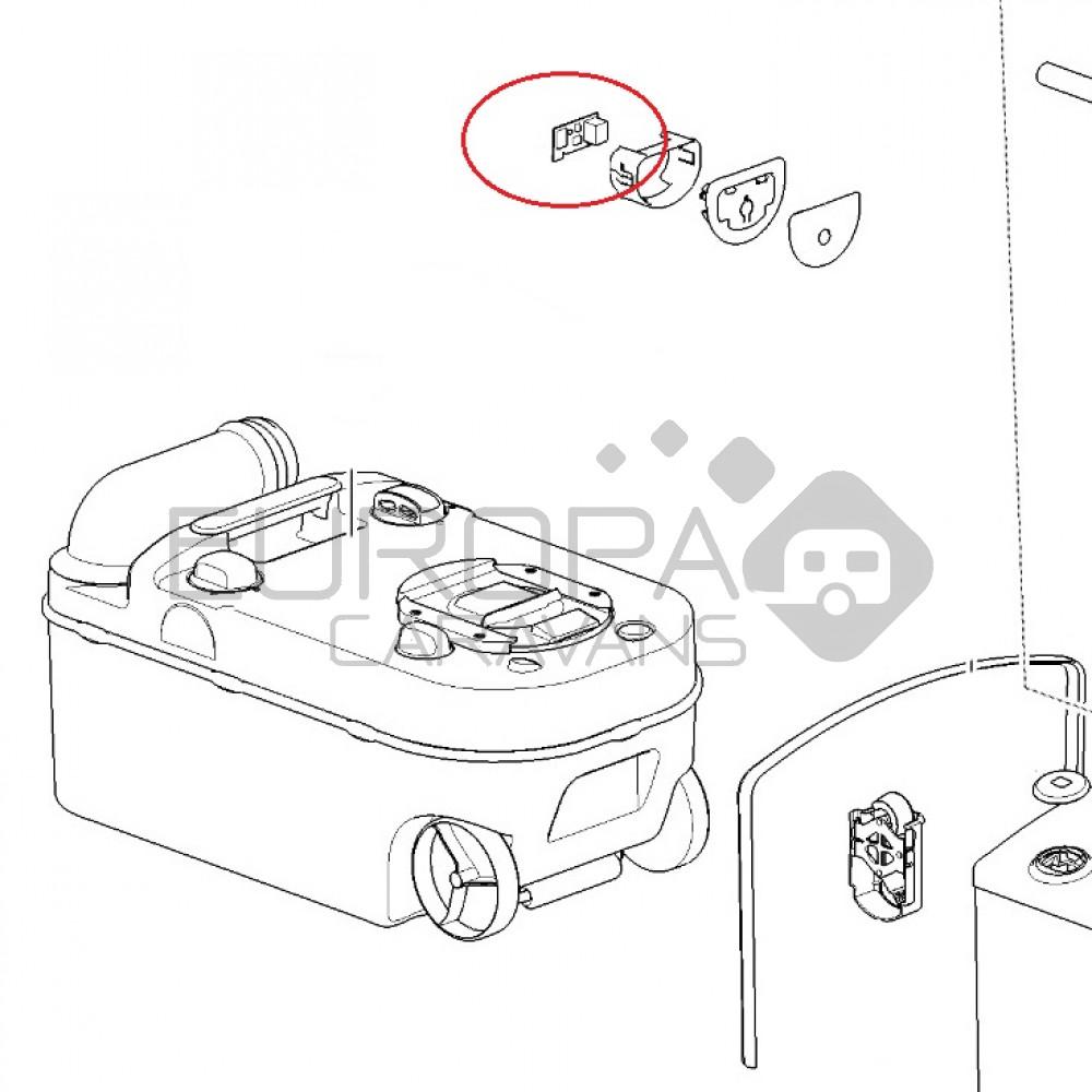 Thetford C220 Control Paneel Doorspoel Mechanisme
