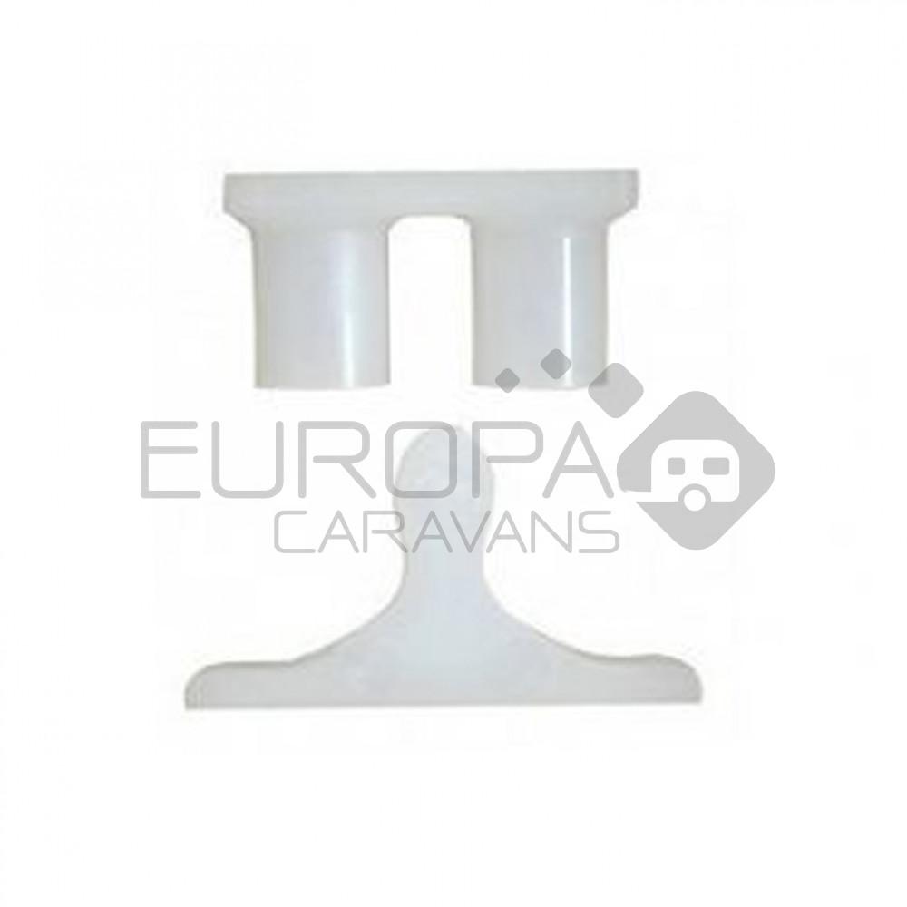 Polysnapper kunststof Wit à 2 stuks