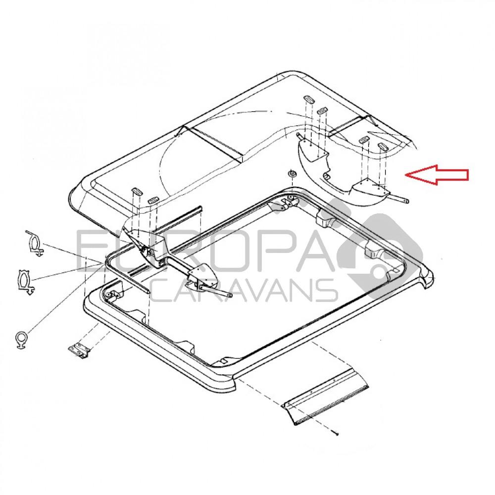 Dometic Heki 1 Glaskoepel met Handgreep Grijs