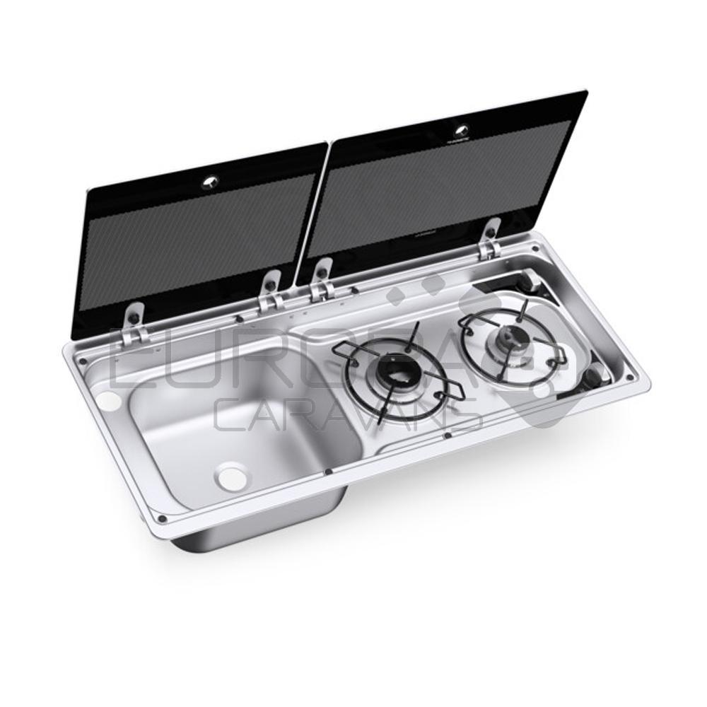 Dometic 2-pits kook- Spoelcombinatie MO9722L AM