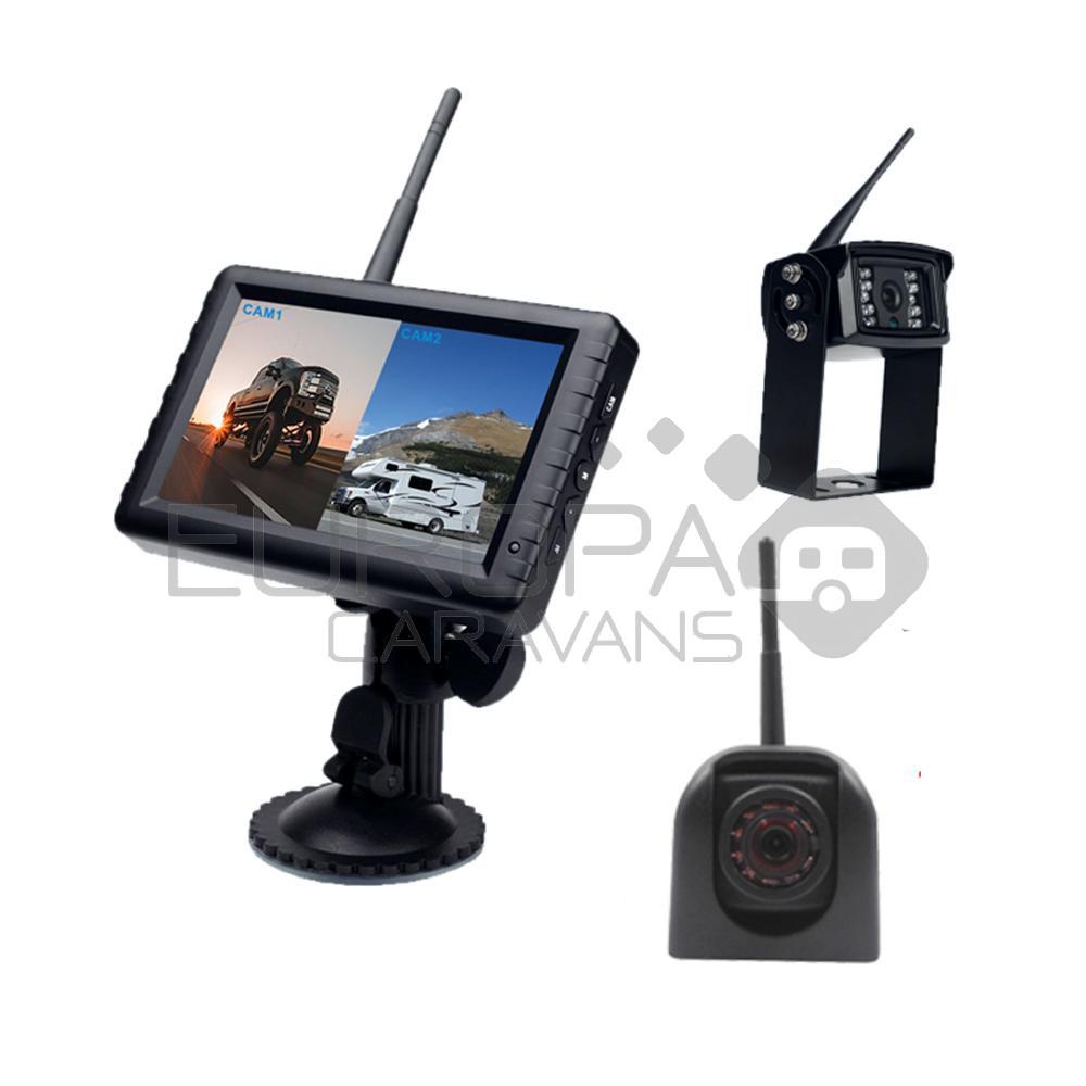 Vechline Draadloze Camera Set 5 Inch Achtercamera / Zijcamera >2021 12/24V