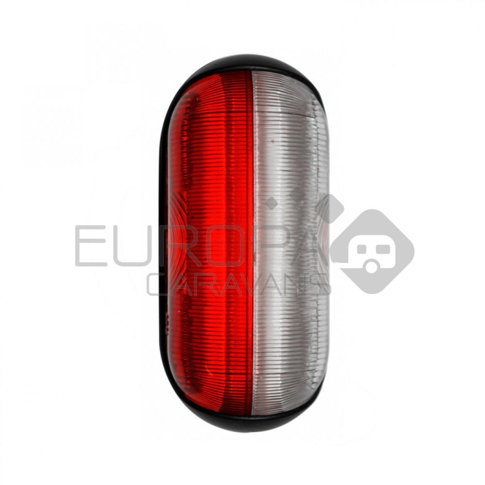 Jokon Markering SPL2000 Ovaal Opbouw Rood/Wit 12/24V