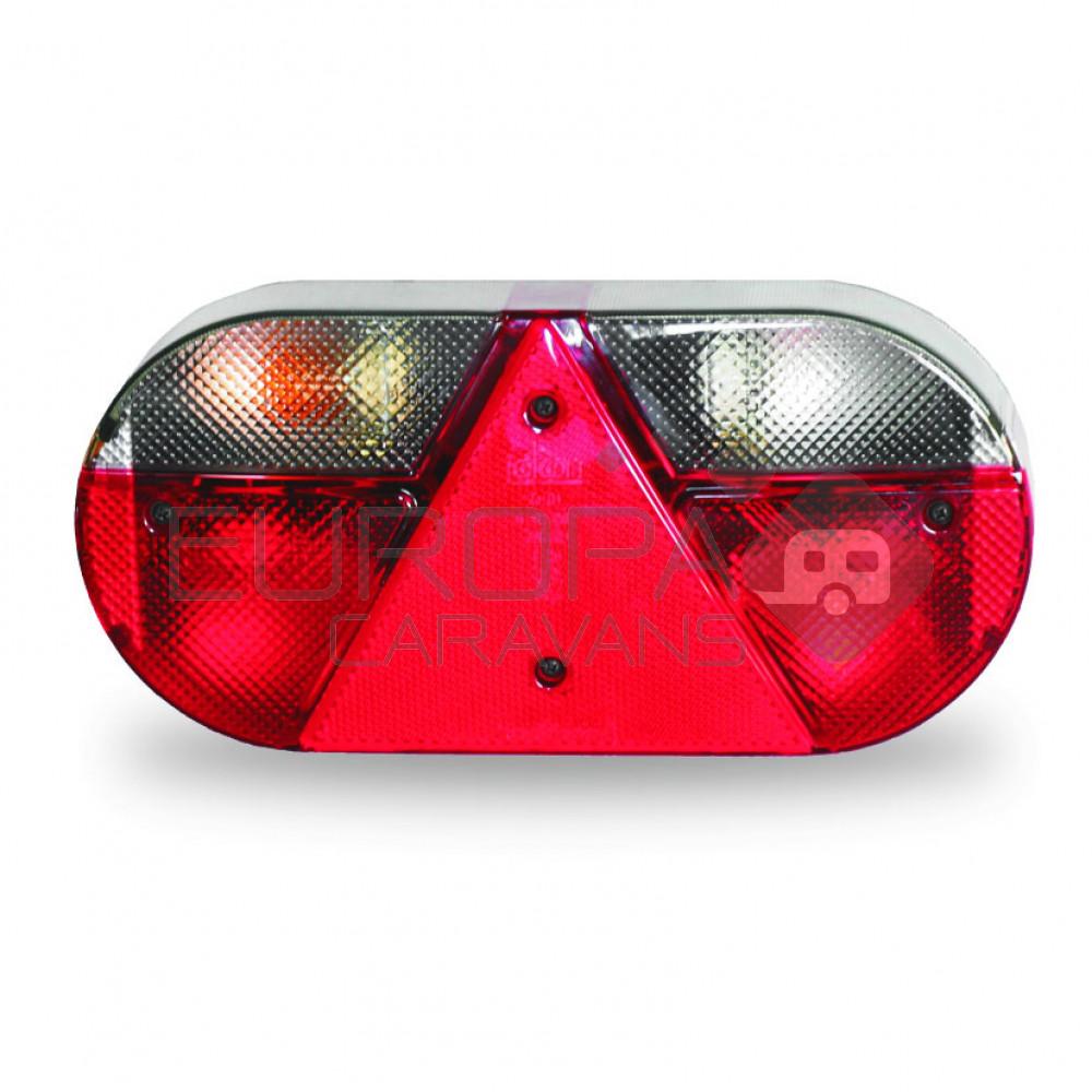 Jokon Achterlicht L621 Rem/ Knipper/ Kenteken/ Mist/ Achteruitrij/ Driehoek Reflector Opbouw Rechts