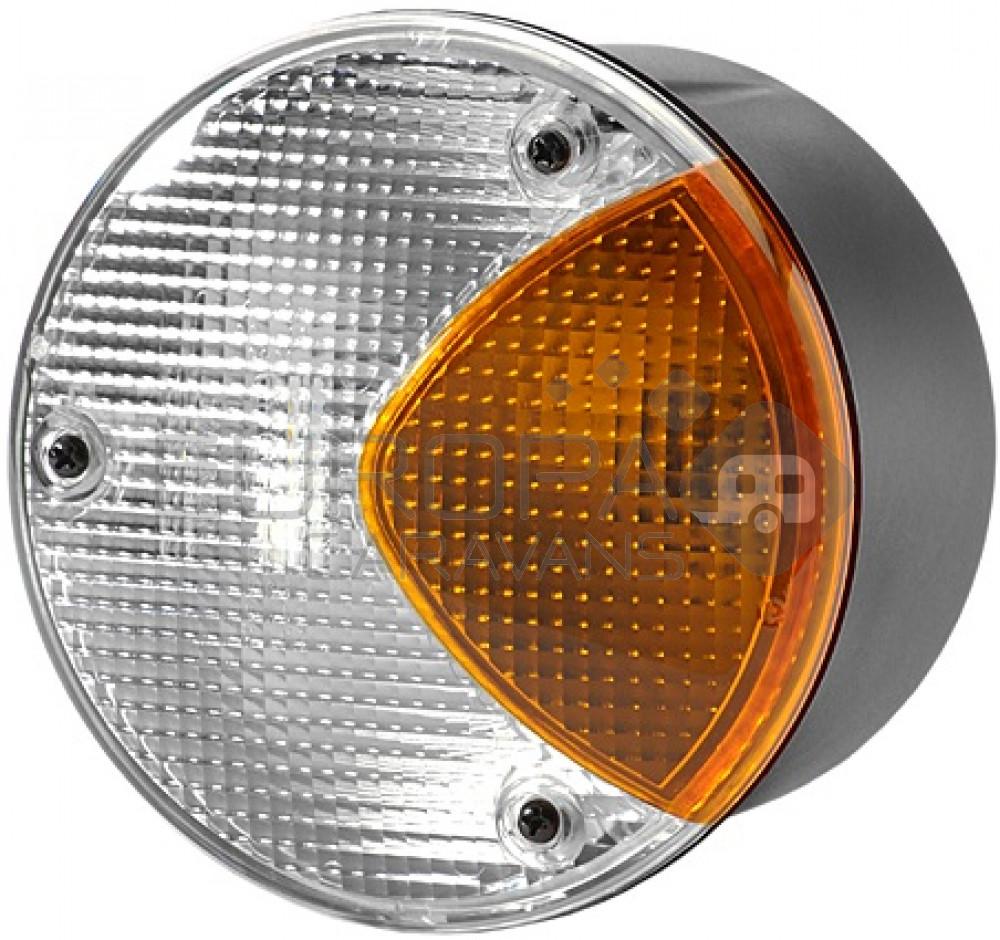 Hella Achteruitrijlicht/Knipperlicht Rond Wit/Oranje 12/24V