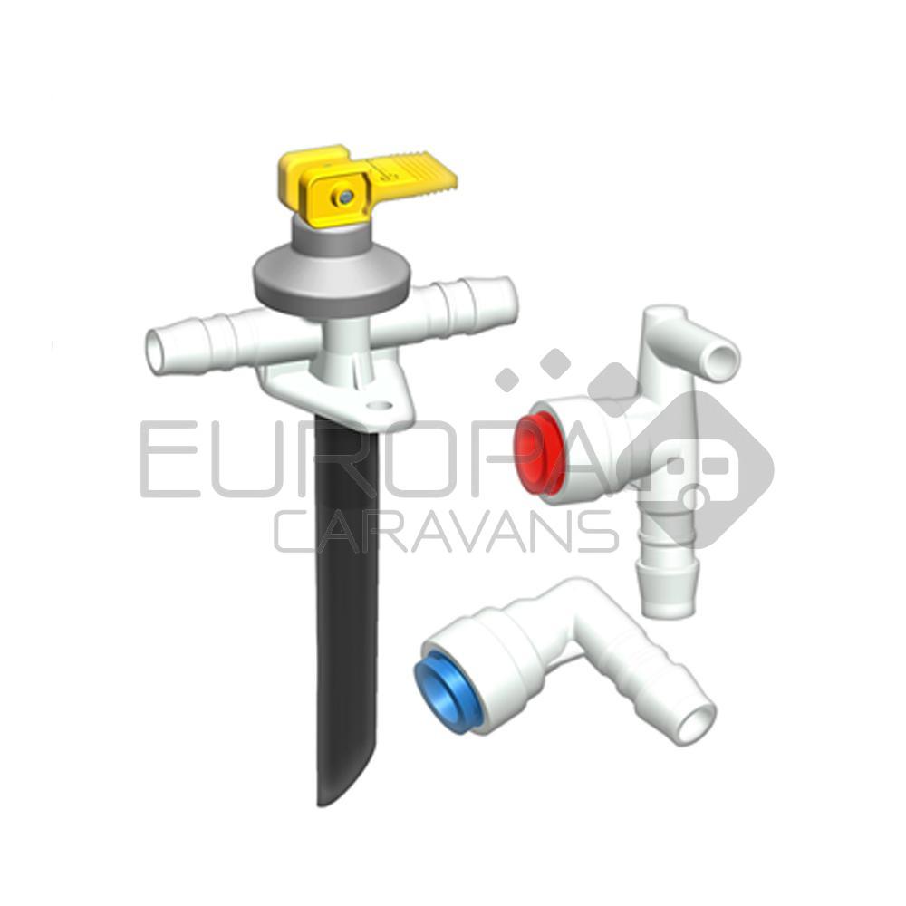 Truma Boiler Aftapkraan met Koppelingset