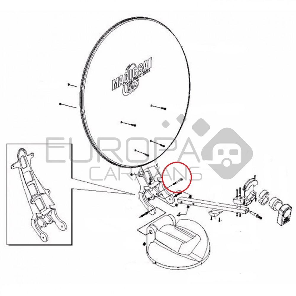 Teleco Schroef 6x60 MA cilinderkop rvs nr. 4441