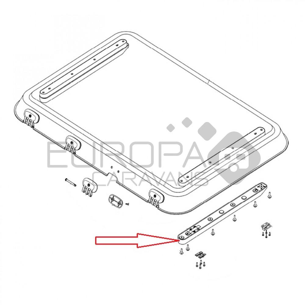 Dometic Heki 3 adapter rail+montagedelen 15-20
