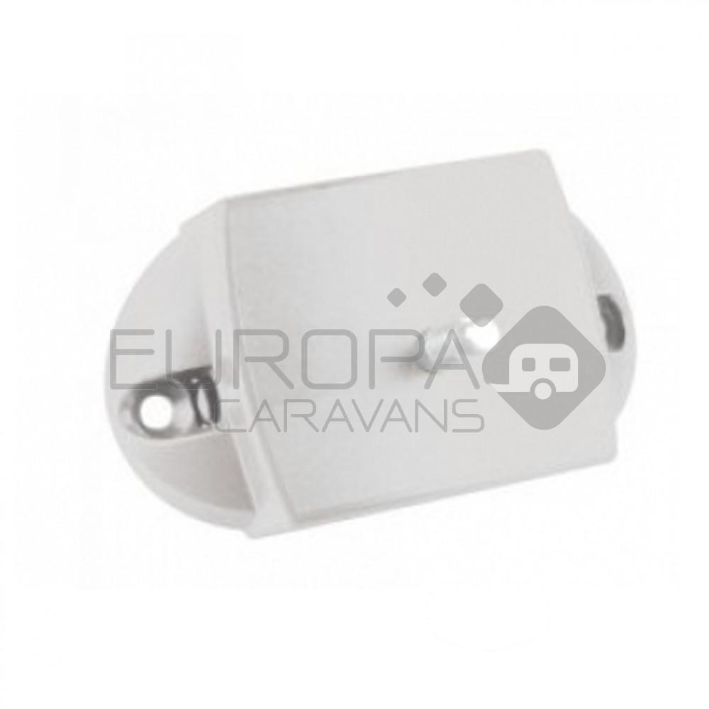 Drukknopslot Spanjolet Tweezijdig Bedienbaar Wit