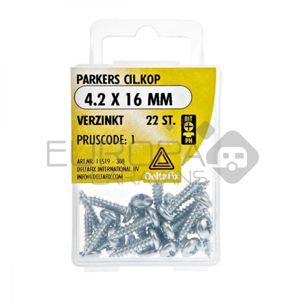 Deltafix Parker CK Verzinkt 4.2x16mm Set 22st