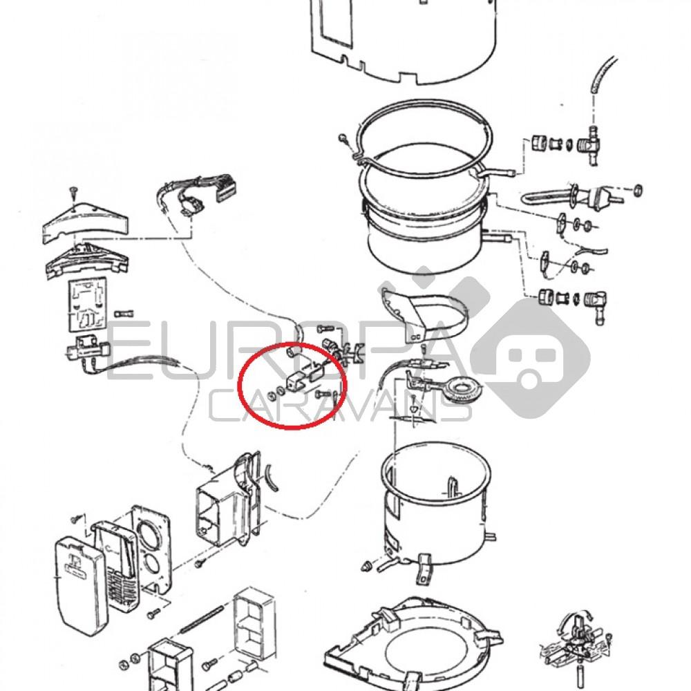 (057)Set U-houders voor magneetspoel.