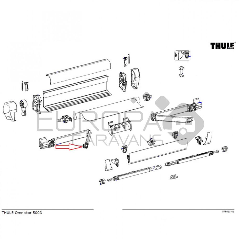 Thule Stop Knikarm LH+RH 5003