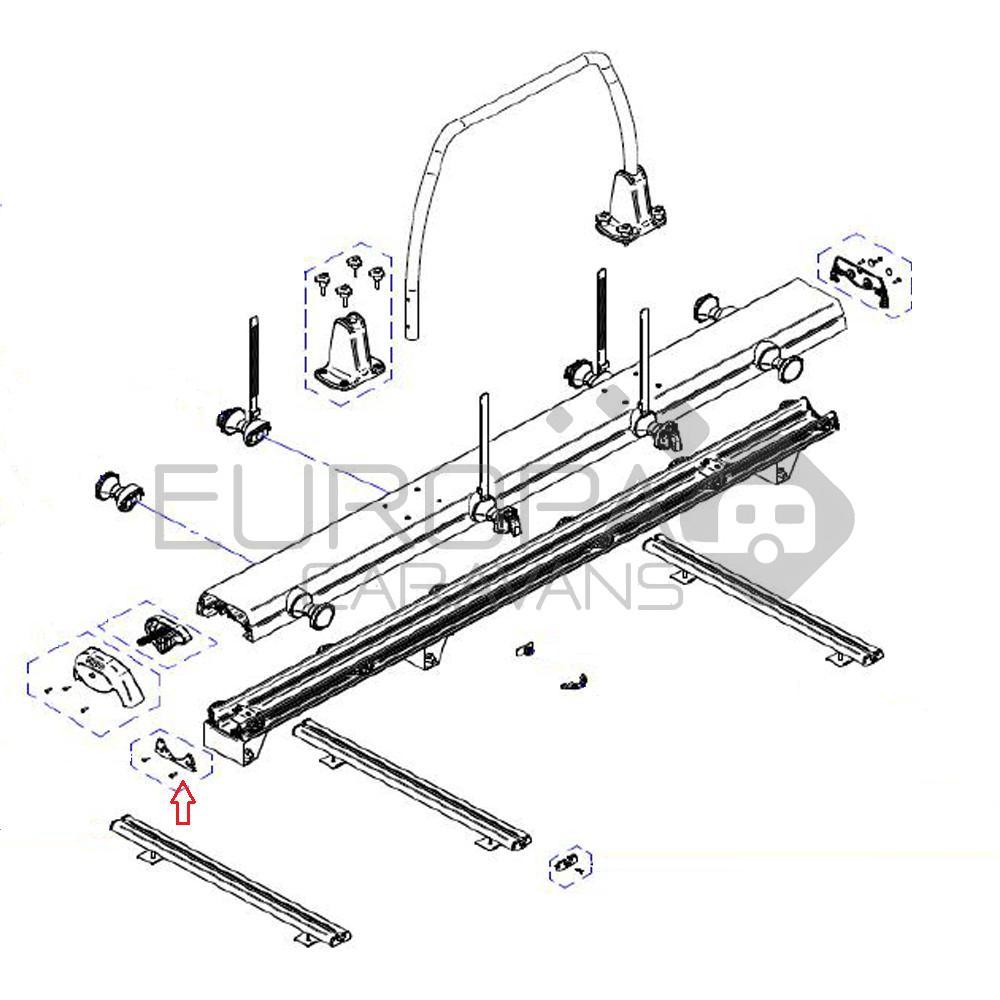 Thule VeloSlide Cap Track (1x)