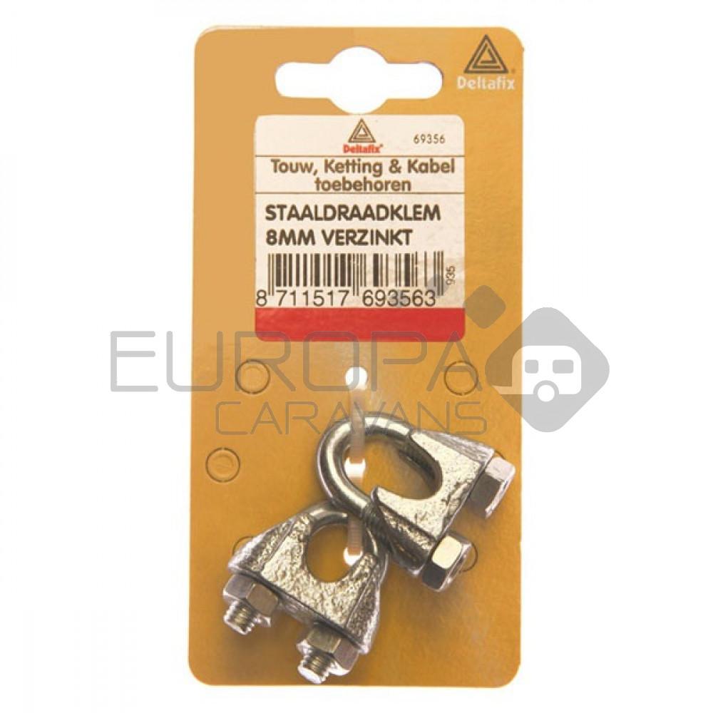 Deltafix Staaldraadklem Verzinkt Set 2st
