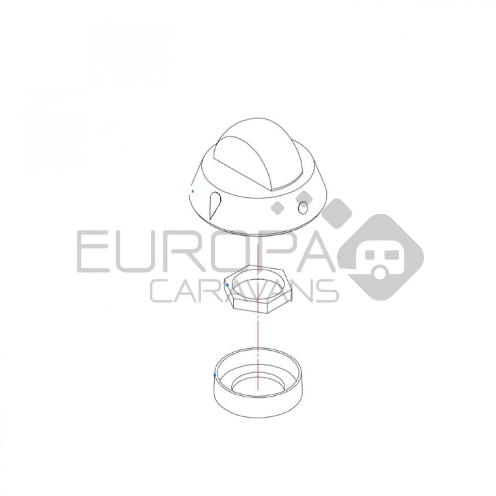 Smev MO7103 Knop Branderstel