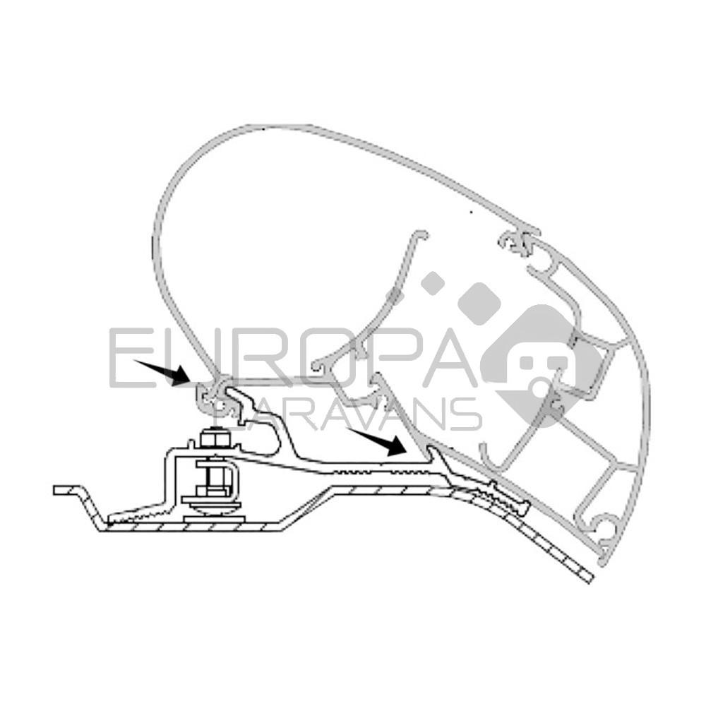 Dometic Ducato/Jumper/Boxer H2 Adapter