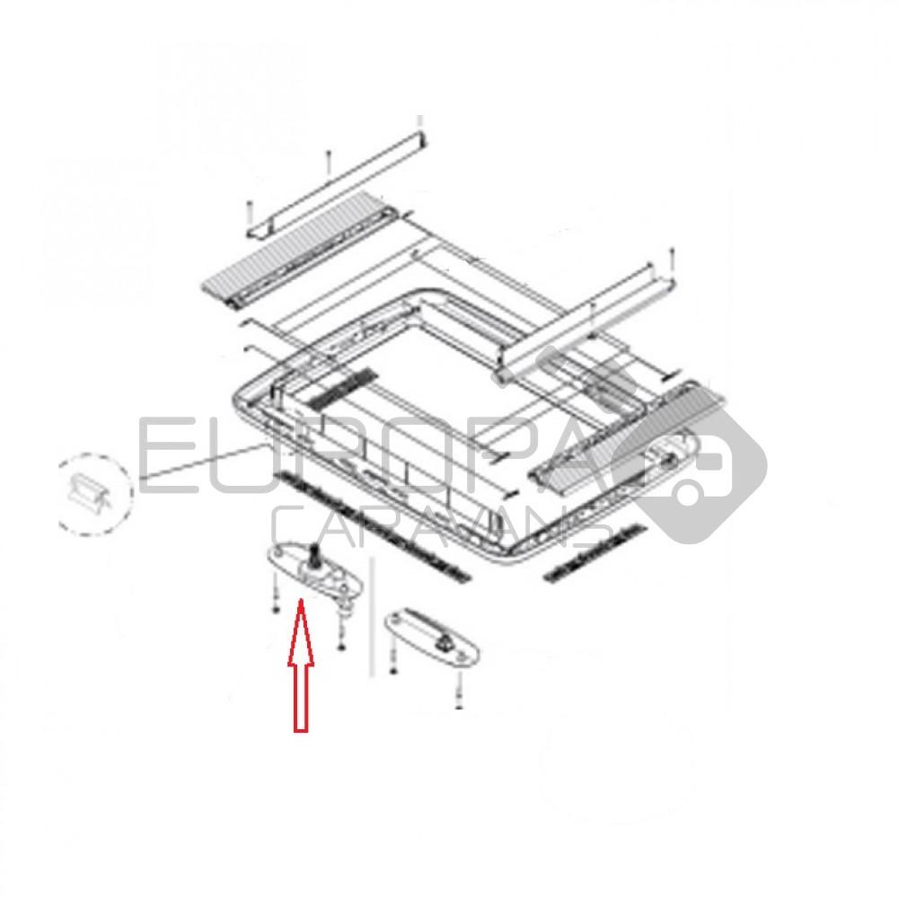 Dometic Midi Heki Draaihendel Crème