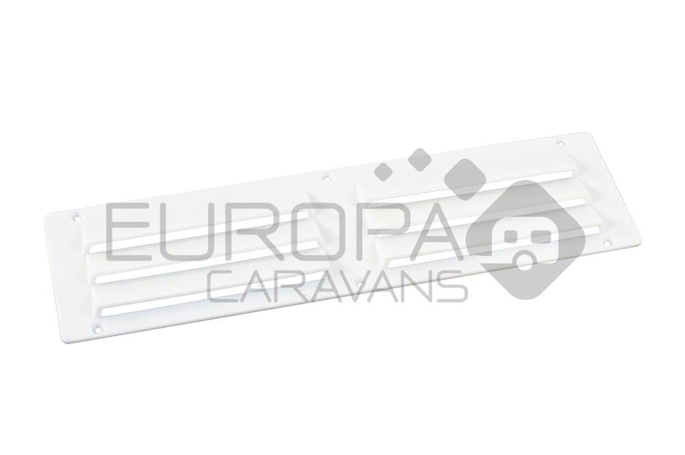 Ventilatierooster Wit opbouw 25x7cm