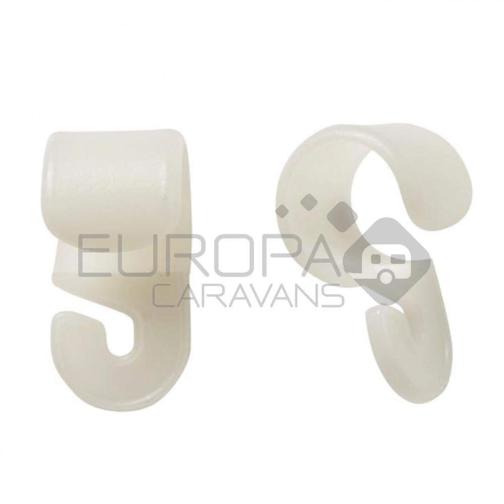 Campking tentclip met haak nylon 25-28 mm 250 st